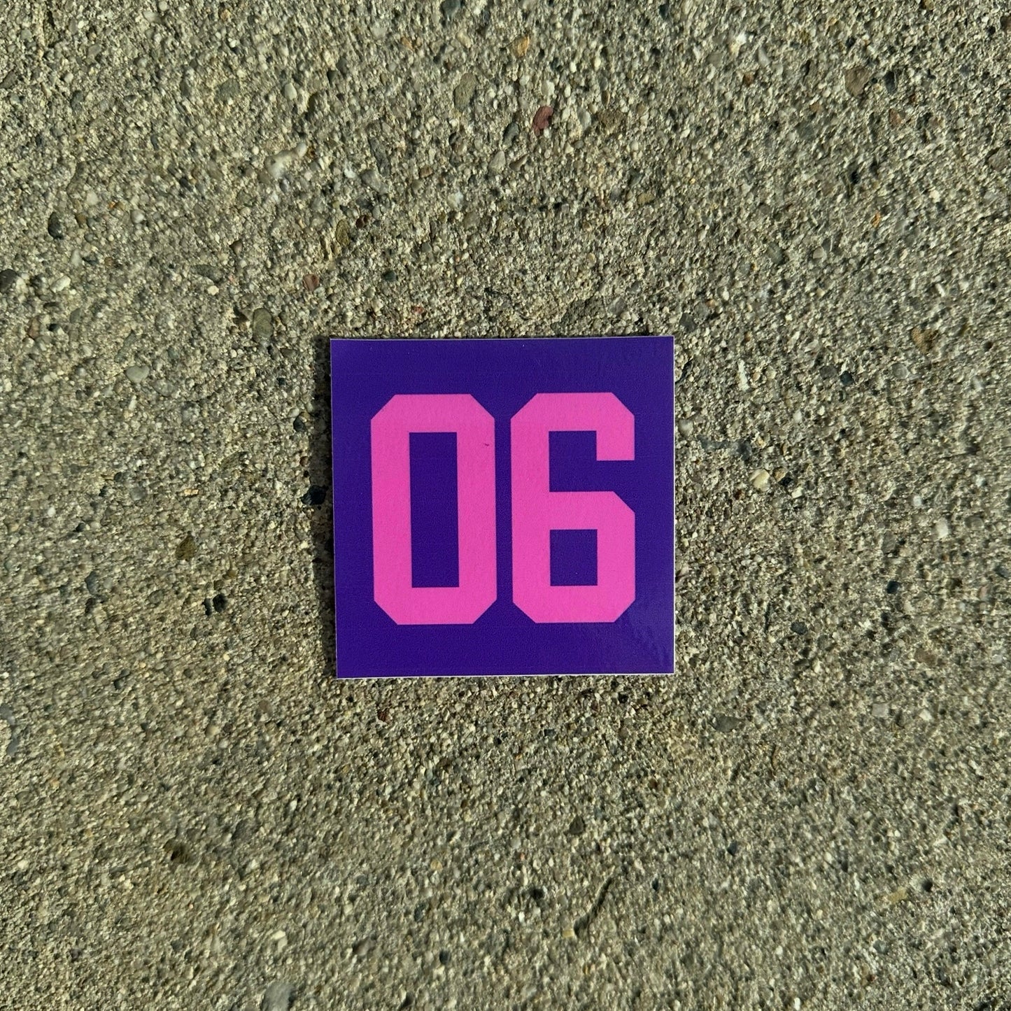 Purple Logo Sticker